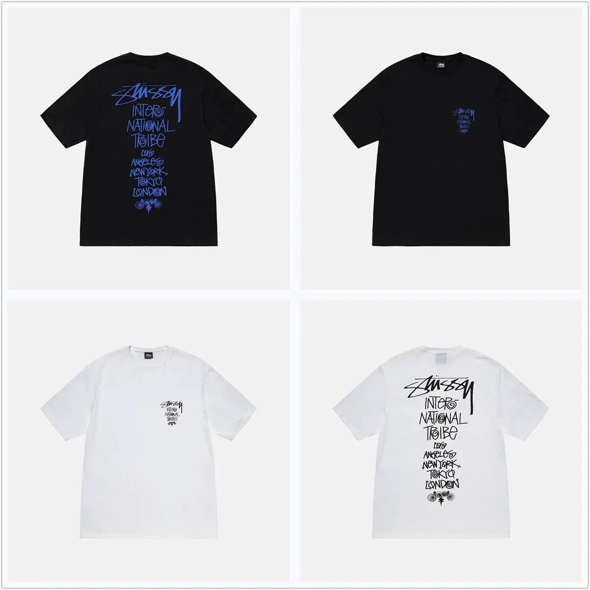 STUSSY TRIBE STACK TEE - Tシャツ 1904984