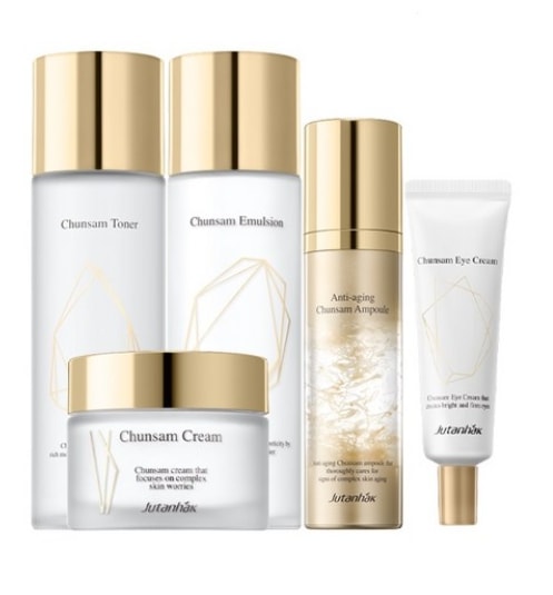 ジュダンハク 天参 基礎セット/トナー130ml+エマルジョン130ml+アンプル50ml+クリーム50ml+アイクリーム30ml/韓国化粧品