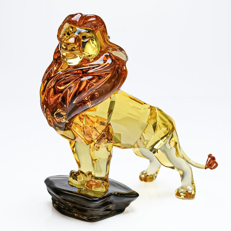 クリスタルフィギュア フィギュリン ディズニー Mufasa ライオンキング ムファサ ブラウン ゴールド 5680764 インテリア オブジェ 置物