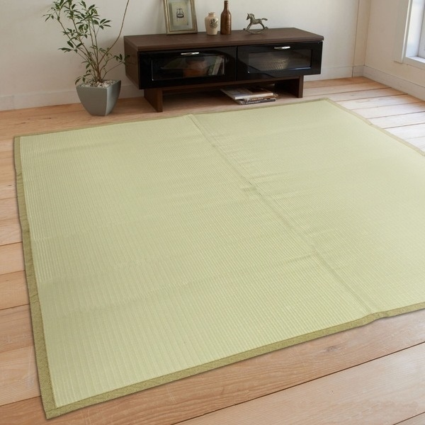 超ポイントアップ祭 洗える レジャーシート い草 九装 PP無地 グリーン 8畳 江戸間 352352cm PP カーペット・絨毯 超ポイントアップ祭 洗える レジャーシート い草 九装 PP無地 グリーン 8畳 江戸間 352352cm PP カーペット・絨毯