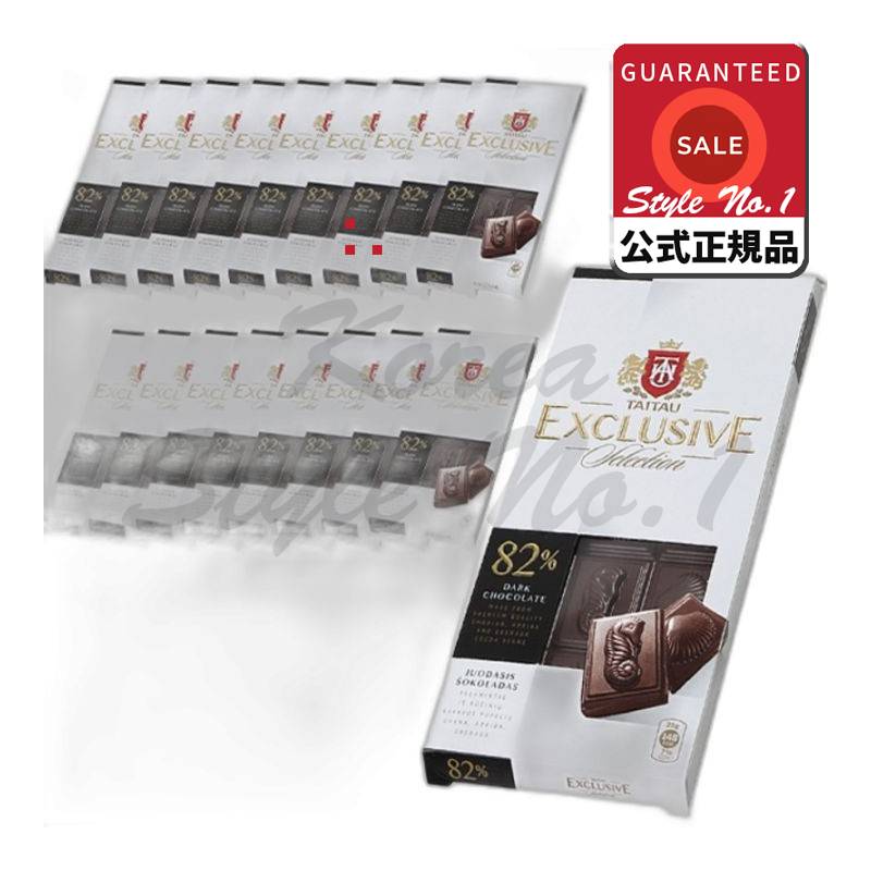 タイタウエクスクルーシブダークチョコレート82％100g 18個