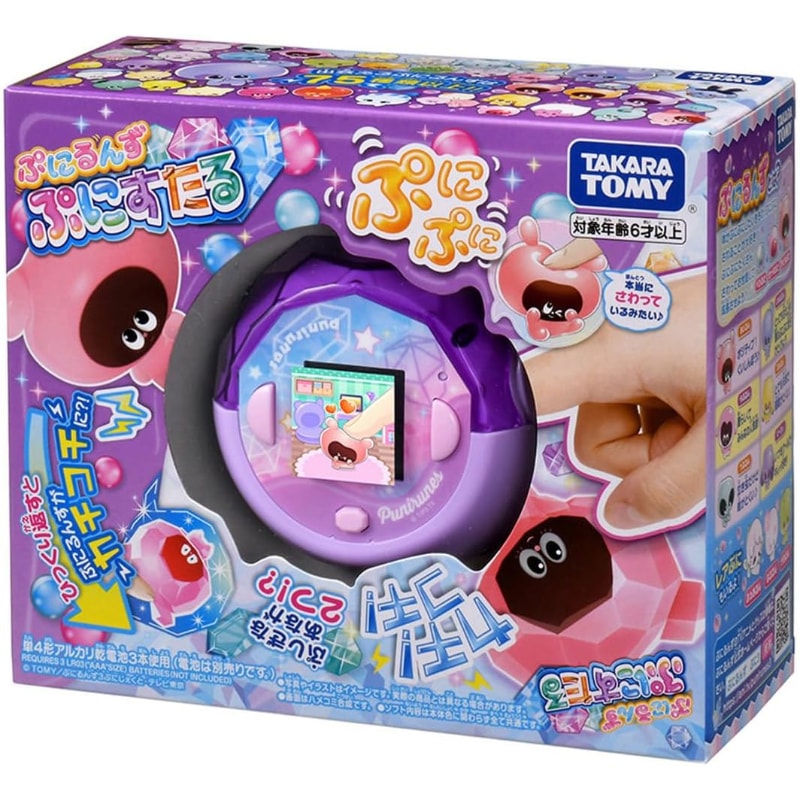 ぷにるんず ぷにすたる クリアパープル 育成 ペット 携帯液晶ゲーム機 タッチ ぷにぷに カチコチ 子供 こども ギフト 贈り物 プレゼント 6歳