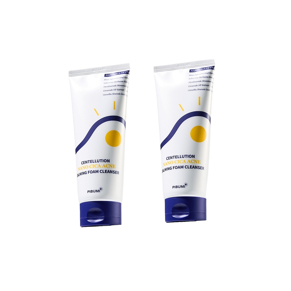 [1+1] 美肌センタリング ナノシカ アクネ カーミング フォーム クレンザー 200ml ニキビ機能性/ もち米ニキビ/ 低刺激フォームクレンジング/ 弱酸性フォームクレンジング