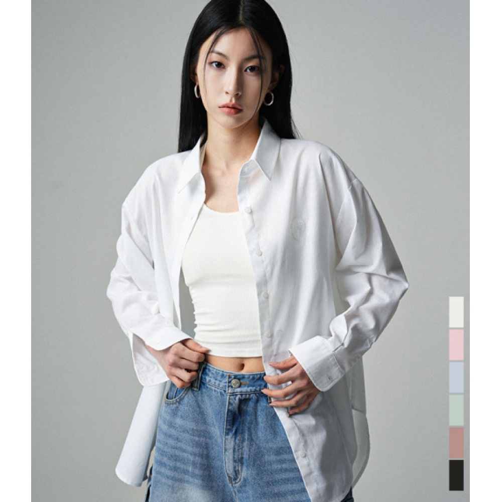 アヴァンドレスリネンクラシックシャツ-6COL