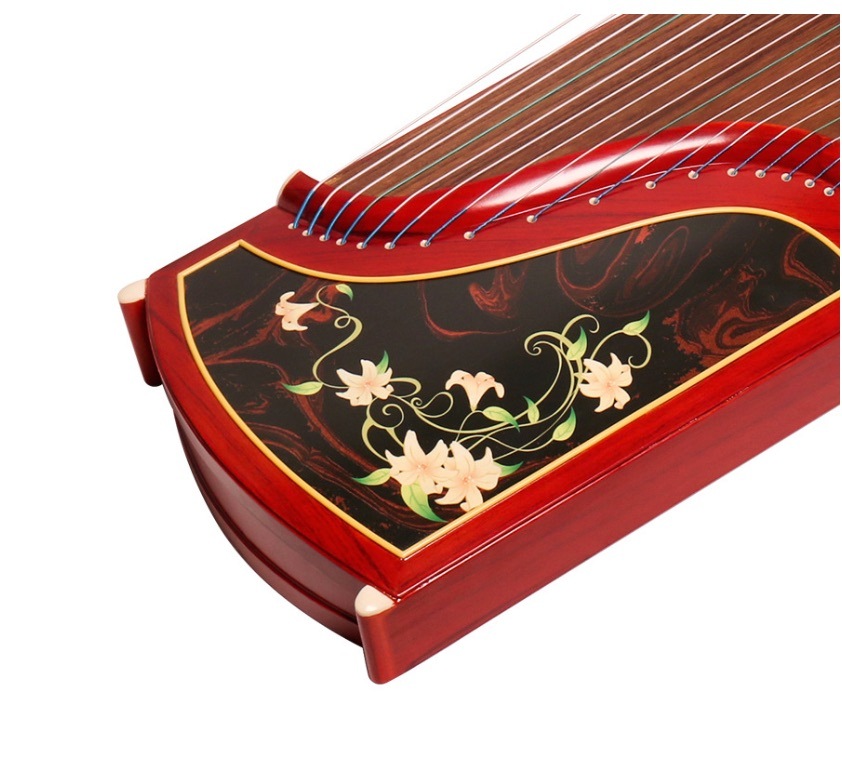 【楽ギフ_のし宛書】 21弦古筝絵画工芸中国楽器 琴・筝