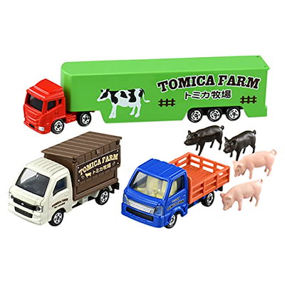 他サイト： タカラトミー(TAKARA TOMY) トミカ ギフト ようこそ! トミカ牧場 トラックセット ミニカー おもちゃ 3歳以上の商品画像