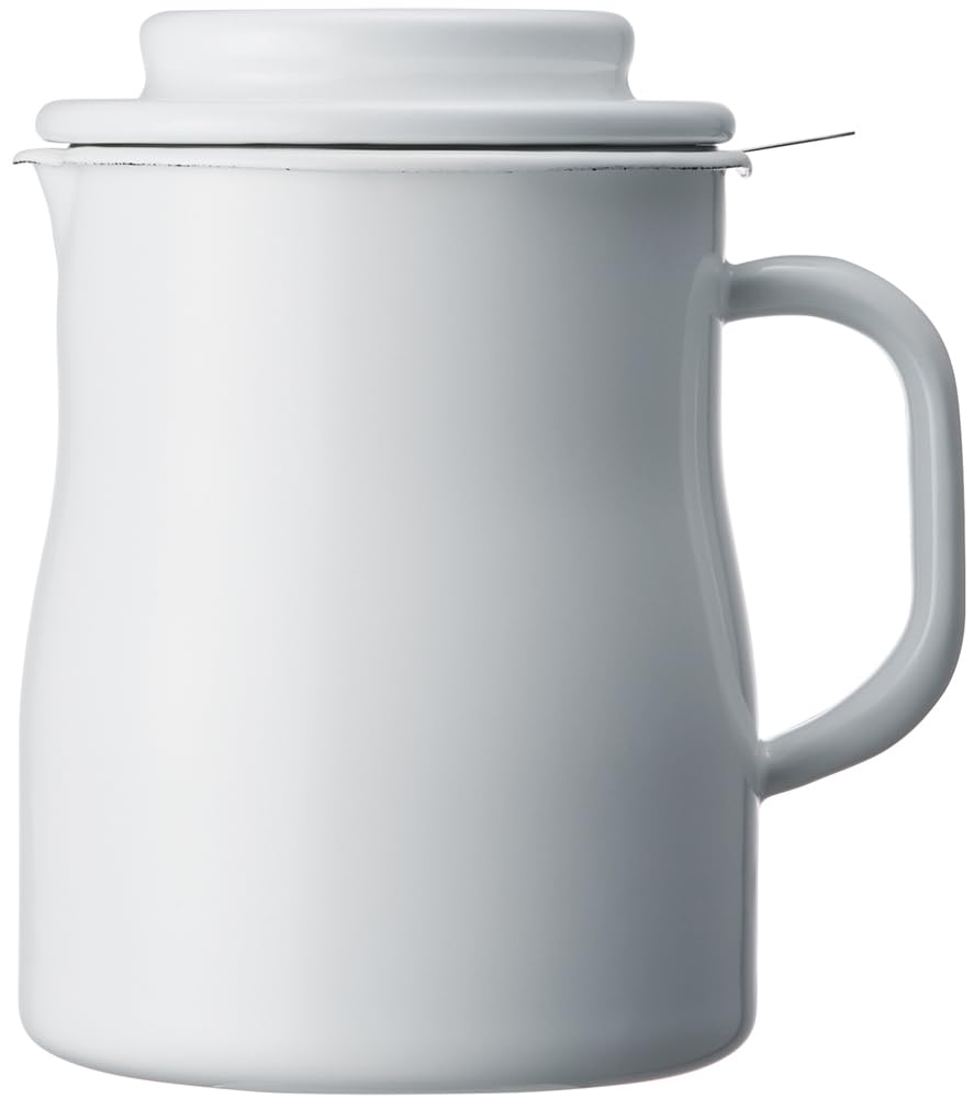 野田琺瑯(Nodahoro) オイルポット ホーロー 耐熱 800ml 日本製 ロカポ ホワイト NOL-800