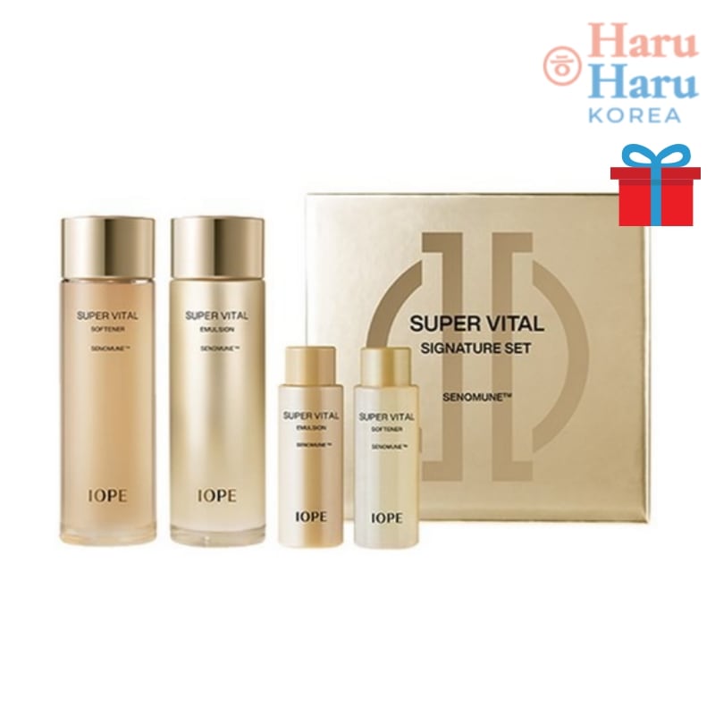 【韓国人気すすめ】スーパーバイタル 2種セット (ソフナー150ml + エマルジョン150ml) + 追加贈呈 /化粧水 乳液 水分 保湿 弾力 ツヤ肌/ 敏感肌/韓国コスメ 基礎化粧品 スキンケア