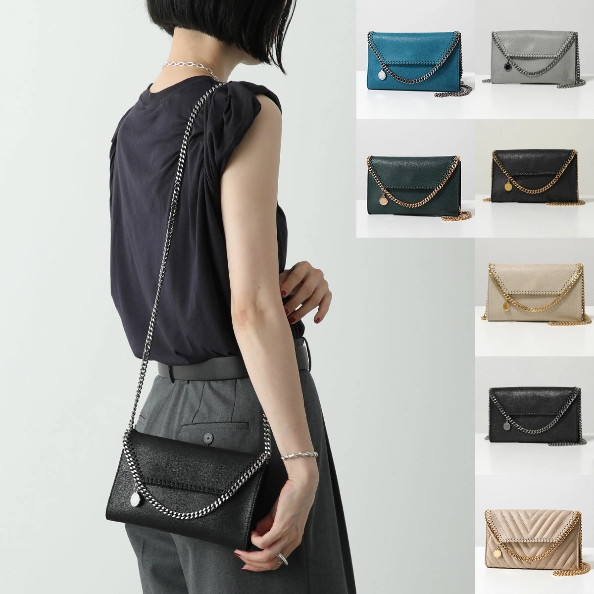 STELLA McCARTNEY ステラマッカートニー ショルダーバッグ FALABELLA ファラベラ 581238 W9132 W9355 W70006 レディース ポシェット 鞄 カラー13色