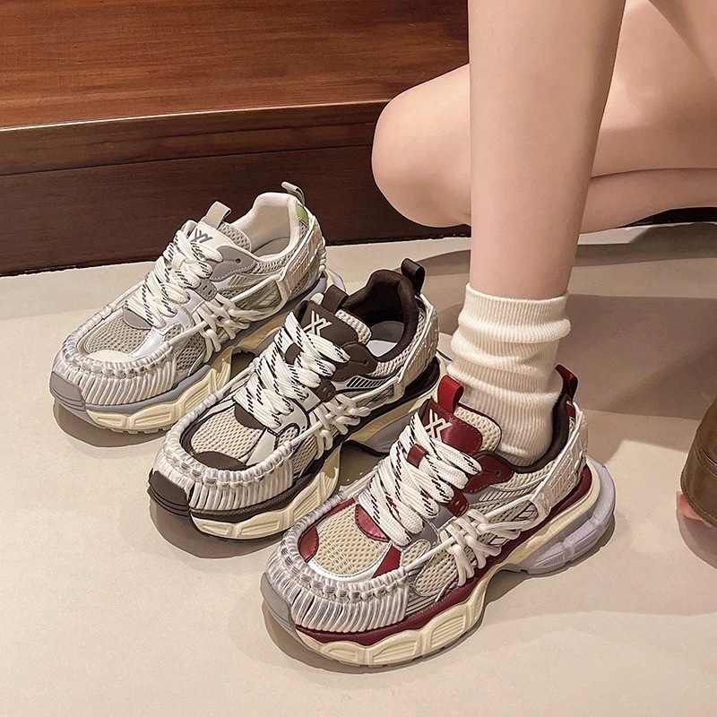 スニーカー レ ディース 美脚 スニーカー トレンド 秋冬流行り厚底靴 カジュアル百掛トレーナー