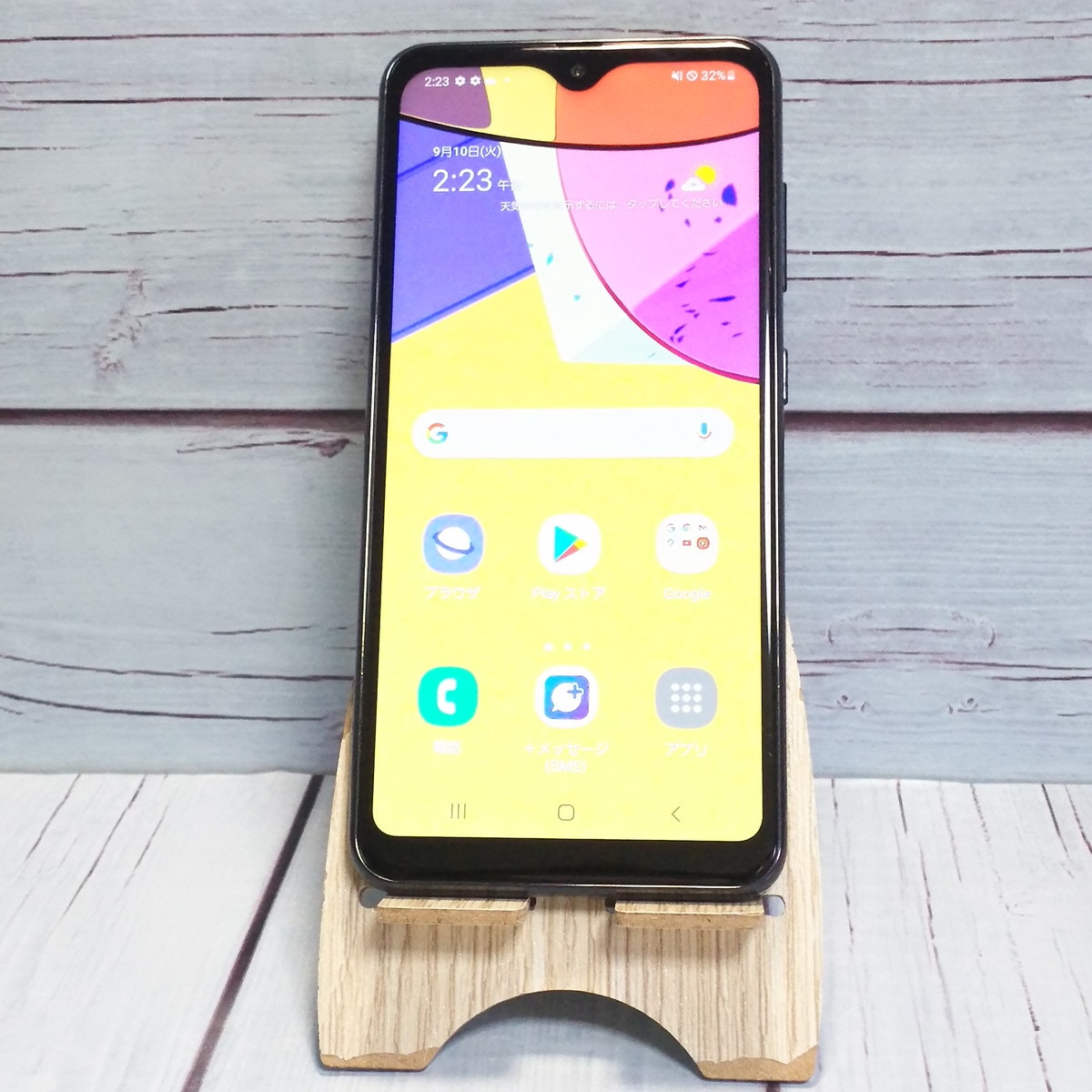 【送料無料】au SCV49 ブラック Galaxy A21 本体 白ロム SIMロック解除済み SIMフリー 572795