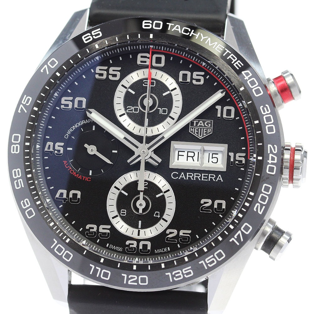 タグホイヤー TAG HEUER CBN2A1AA カレラ クロノグラフ 自動巻き メンズ 美品 箱・保証書付き_860888【中古】