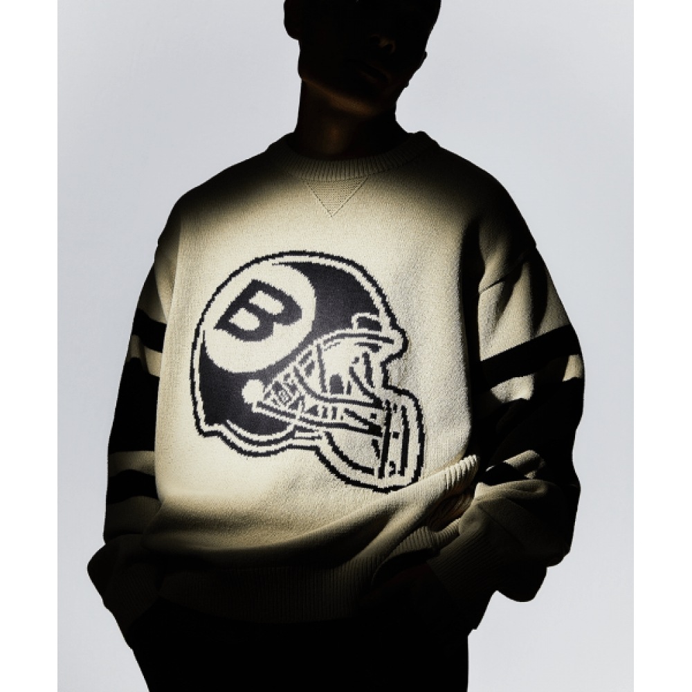 BLUR ラグビーヘルメットセーター [アイボリー]