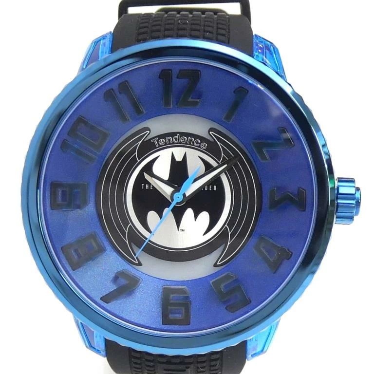 テンデンス Tendence 腕時計 BATMANコラボレーションウォッチ バットシグナルモデル クオーツ TY532017 ブルー盤 【中古】(68789)