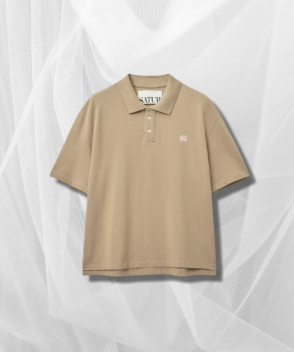 [SATUR]Basic Pique ポロ ティーシャツ★新作・24SS★人気★ Qoo10 SATUR BASIC PIQUE POLO 無地