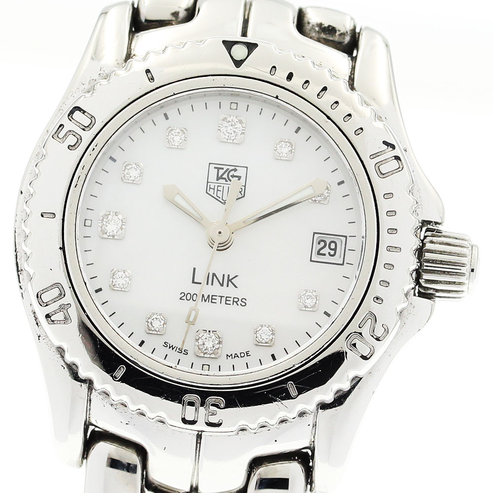 タグホイヤー TAG HEUER WT1418 リンク デイト 11Pダイヤ クォーツ レディース _917418【中古】