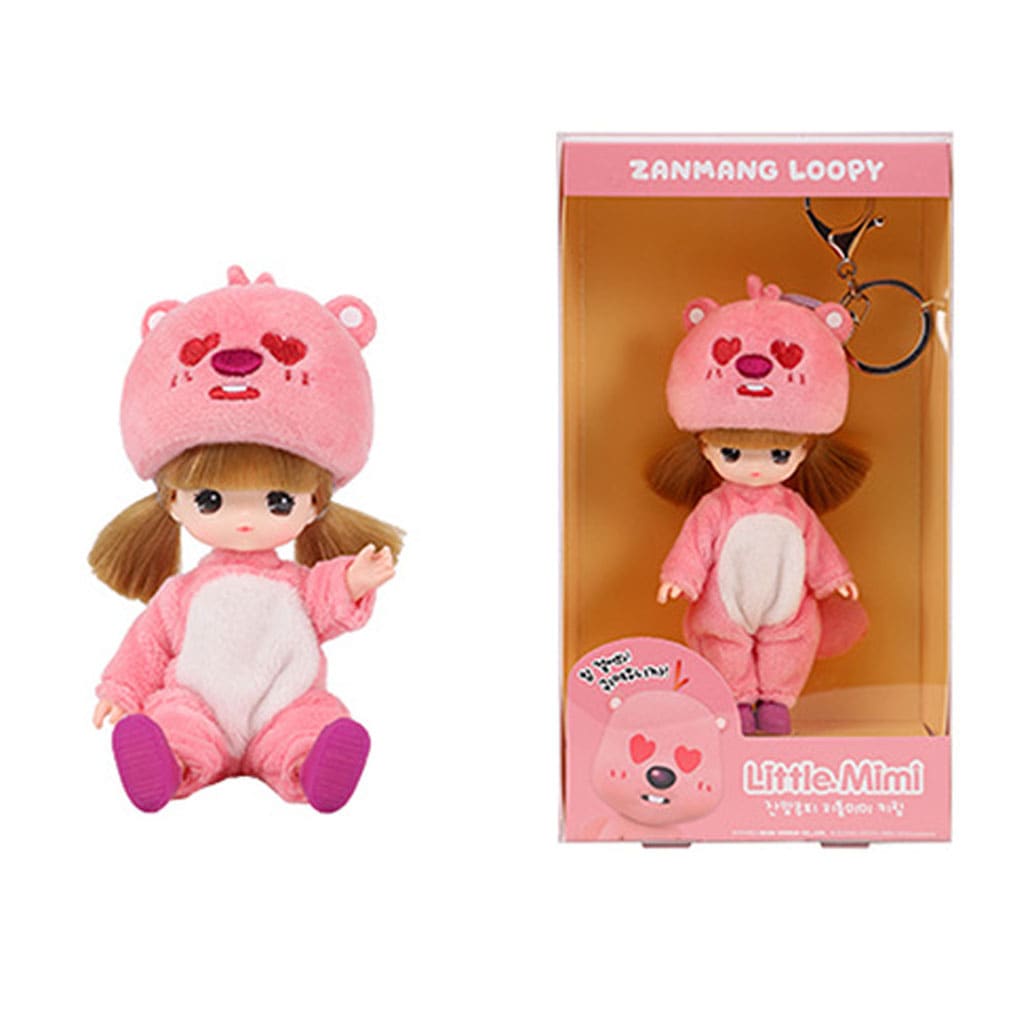 限定版 ポロロ ジャンマングルピー リトルミミ 人形キーホルダー ハート衣装 韓国アニメ 正規品 14歳以上