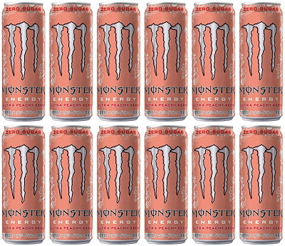 他サイト： モンスター アサヒ飲料 ウルトラ ピーチーキーン 355ml×12本 [エナジードリンク] [0カロリー] 【Amazon.co.jp限定】の商品画像