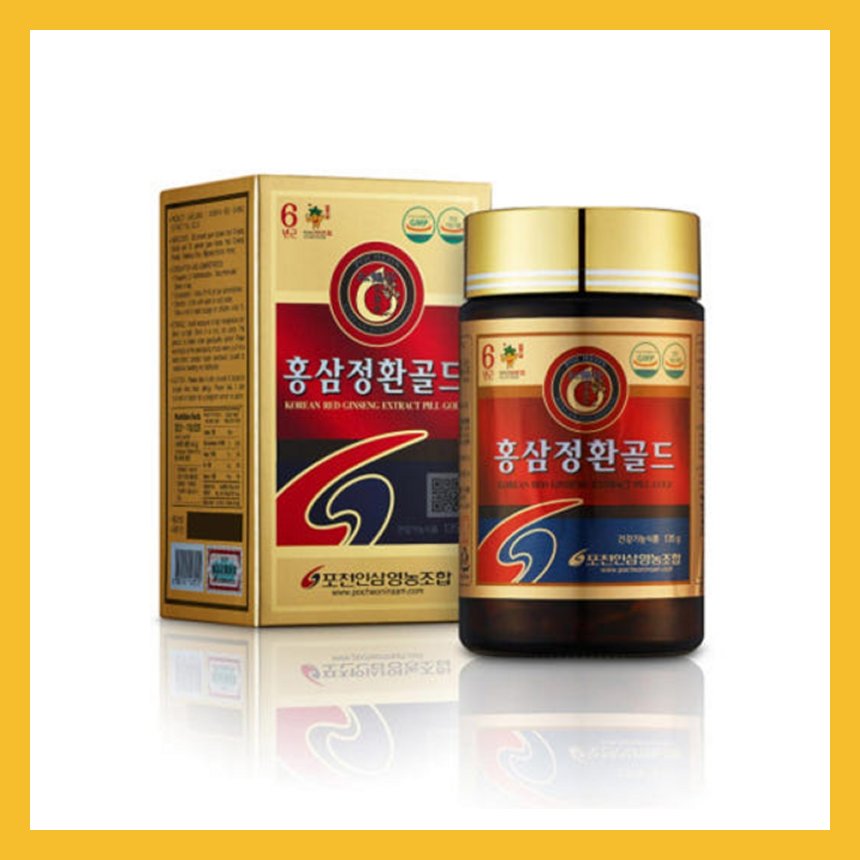 韓国抱川人参 6年根 紅参精丸 Gold 135g