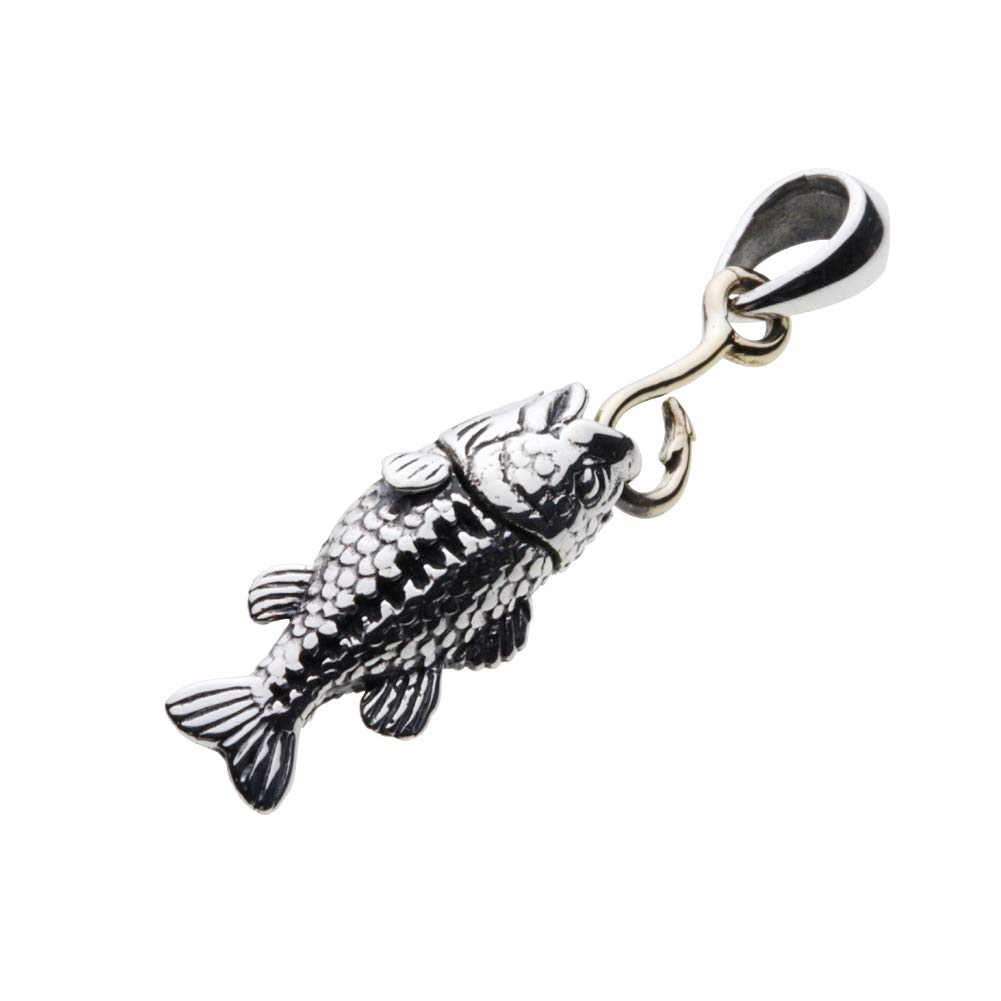 [セノーテ] ブラックバス 一本釣り ペンダント【シルバー925 シルバーアクセサリー】 p0730