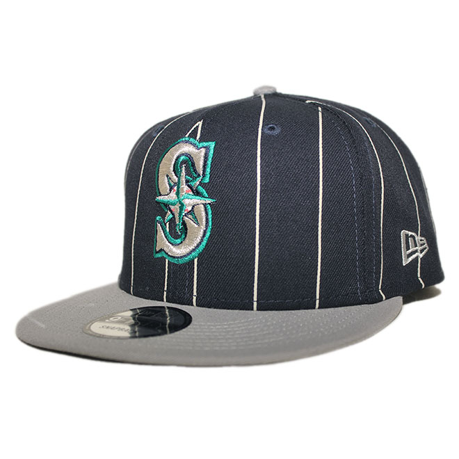 スナップバックキャップ 帽子 9fifty メンズ レディース MLB シアトル マリナーズ フリーサイズ