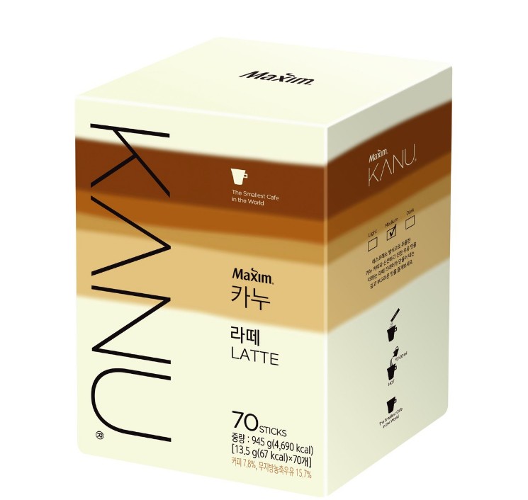 [韓国コーヒー]カヌー ラテコーヒー 13.5g x 70スティック