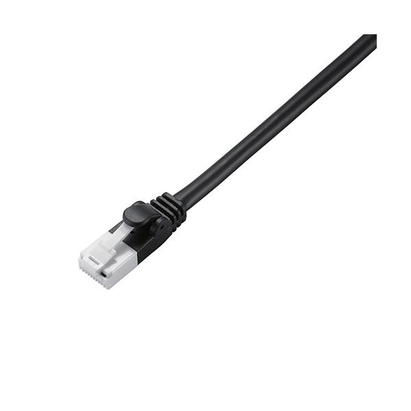 （まとめ） エレコム EU RoHS指令準拠 CAT5E対応 爪折れ防止 LANケーブル 5m/簡易パッケージ仕様（ブラック） LD-CTT/BK5/RS (×3セット)