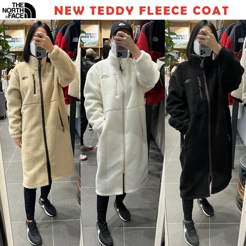韓国正規品保証 関税負担なし NC4FN50A NEW TEDDY FLEECE COATデイリー 基本 着装 男子 女子 人気 韓国 ファッション 男女共用 アウトドア