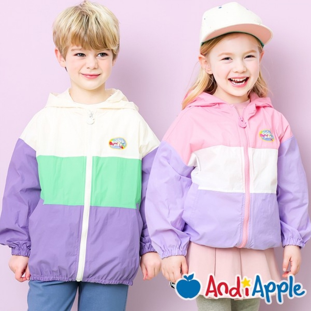 [アンディアップル] 実用的なフード付きウインドブレーカー 5,089円