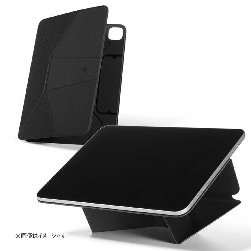 MOFT　Dynamic Folio 13インチ iPad Air(M2M3)12.9インチ iPad Pro(4-6世代)用カバー ジェットブラック　MS028-1-12.9P23-JTBK