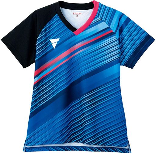 ヴィクタス(VICTAS) レディス 卓球シャツ V-LGS224 ブルー L 512103