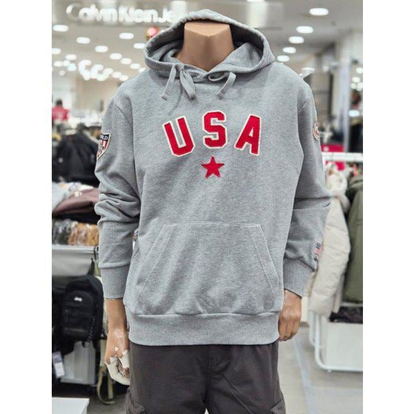 男女共用USAフードTシャツ(JR1THU011)_DG