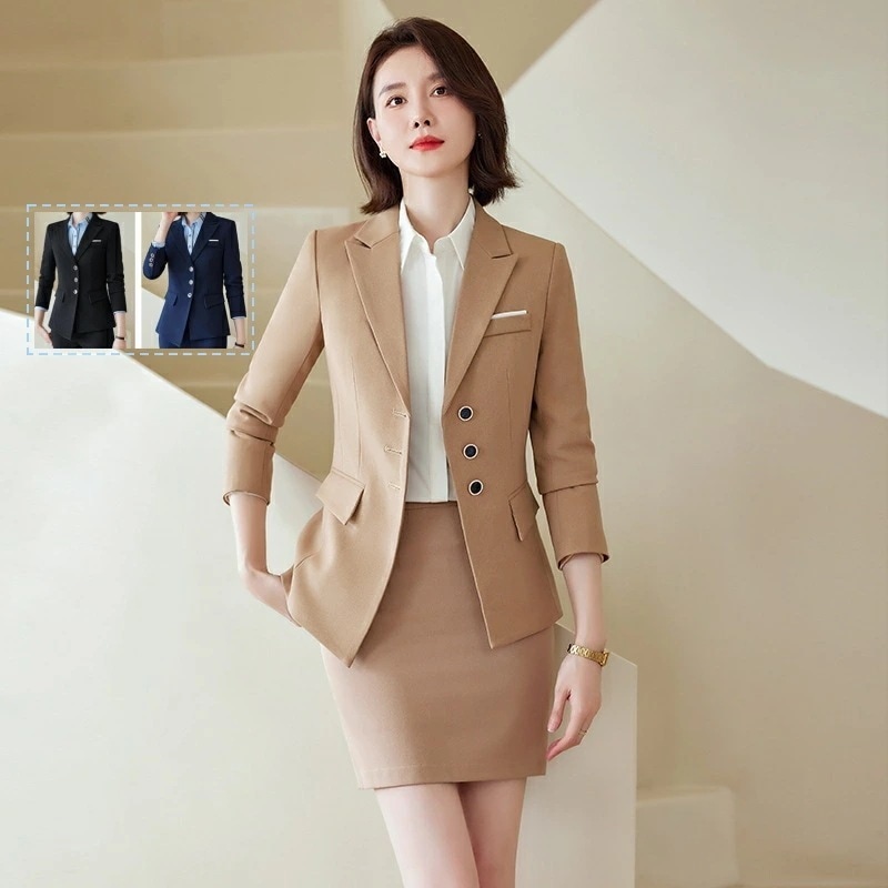 【2枚購入で100円OFF】ビジネススーツ　レディース　コート　パンツスーツ　スカートスーツ　通勤　オフィス　トップス　制服　事務服　洗える　細身　就活　面接　大きいサイズ　2点セット春物　秋物　　冬 6,189円