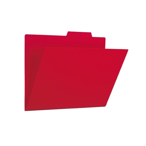 (まとめ)プラス PP個別フォルダー FL-161IF レッド 5枚(×10セット)