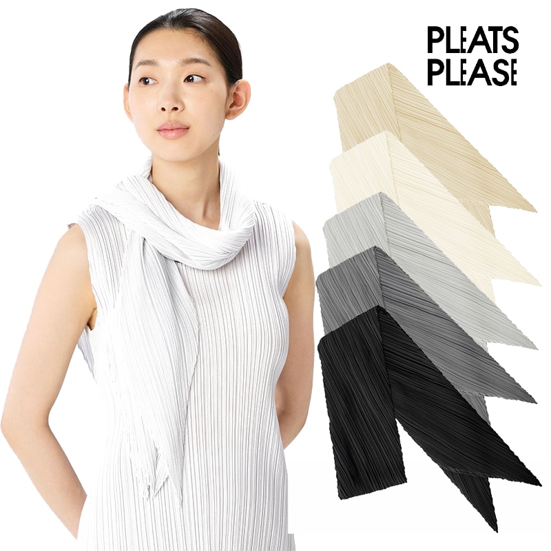 イッセイミヤケ PLEATS PLEASE ベーシックス ストール マフラー