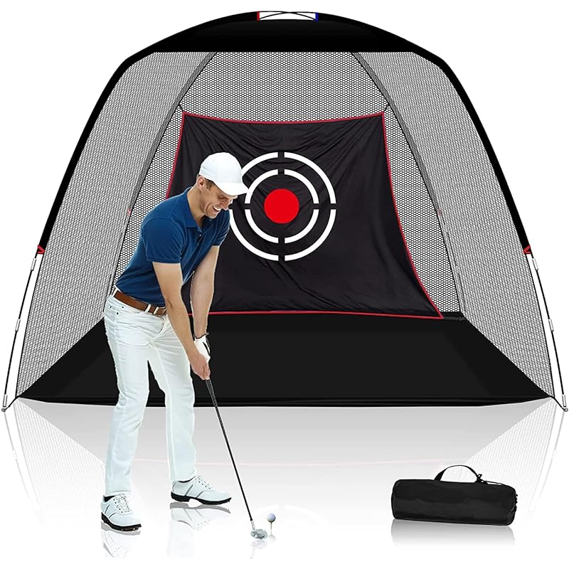 ゴルフネット ゴルフ練習ネット ゴルフ 練習用 日常練習 3.01.82.1ｍ 黒色 室内 屋外 初心者向き 組み立て式 設置簡単 飛散防止 騒音軽減 キャリーバッグ付き