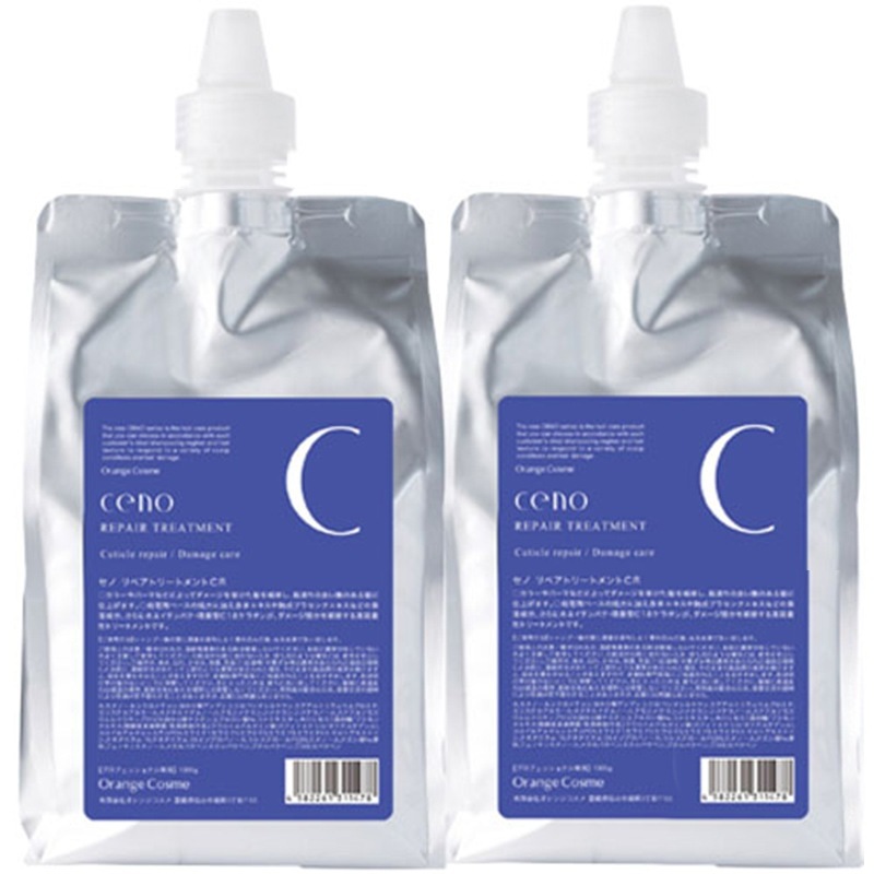 セノ リペアトリートメント CR 1000g ×2 詰め替え セット / キューティクル補修 / ケミカルダメージケア / プラセンタエキス / 保湿 / 紫外線