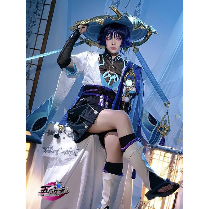 即納あり 五次元　基萌　原神　コスプレ　スカラマシュ放浪者　衣装 ins大人気 ウイッグ　武器　髙!品!質