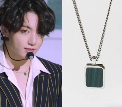 公式防弾少年団着用/BTSアクセサリーネックレス/SQUARE NECKLACE/韓国 ファッション