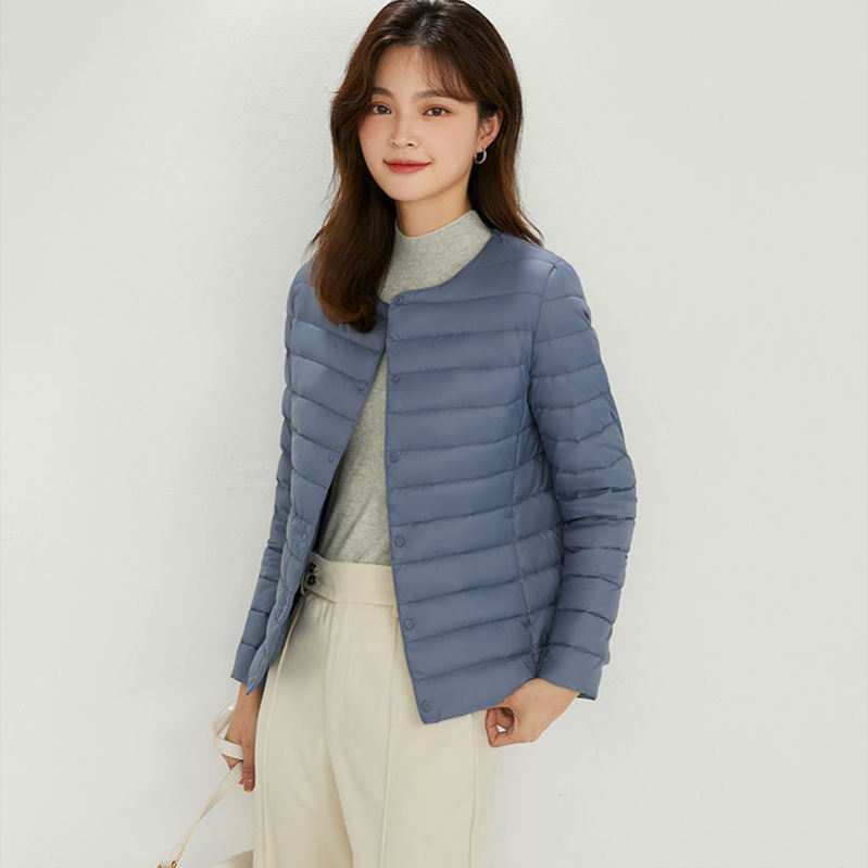 クーポン ダウンジャケット レディース 軽量 ダウンコート ライトダウン 無地 着痩せ ラウンドネック 超薄い ウィンタージャケット 防寒服 春コート オシャレ 保温 合わせやすい 普段着 xxxl