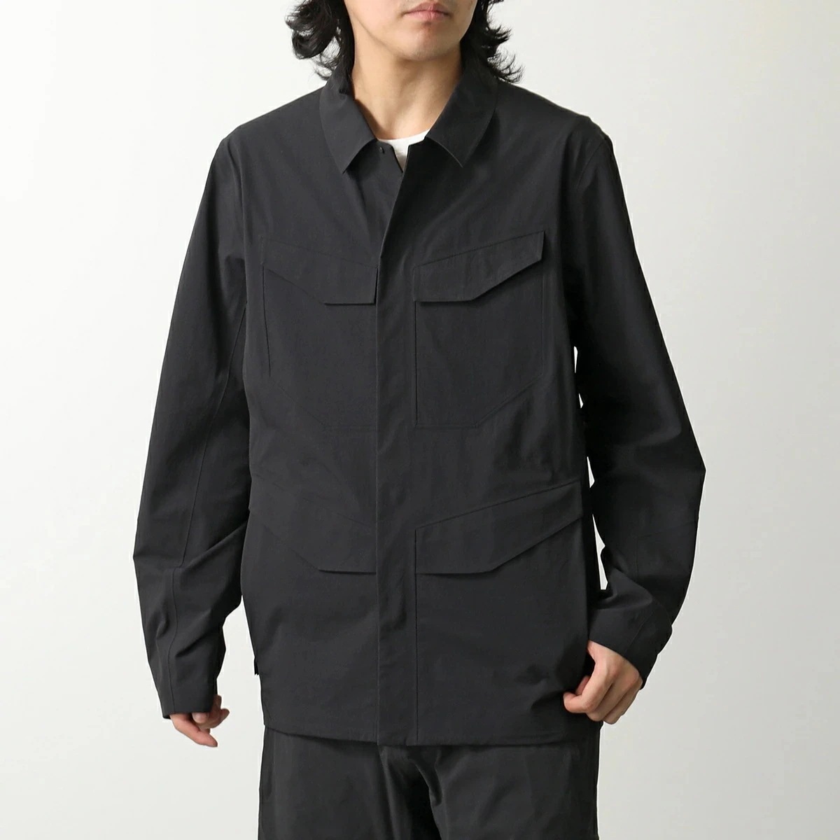 ARCTERYX アークテリクス シャツジャケット Field Softshell Jacket M フィールド ソフトシェル X000006637 メンズ ストレッチ 撥水 BLACK 【mega】