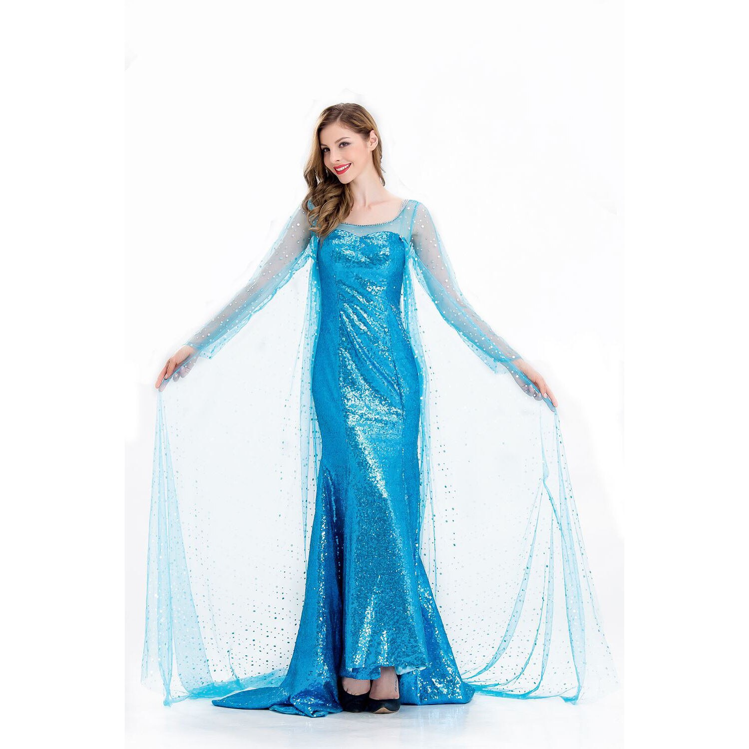 アナと雪の女王 コスチューム エルサ プリンセスドレス クイーン 大人 cosply エルサ ドレス チューブトップ スカート アニメ