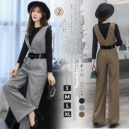 秋冬 Tシャツ セレブセット韓国ファッション/セットアップ/レディース/ワイドパンツ/大きいサイズ/ 2点上下 セットXA386