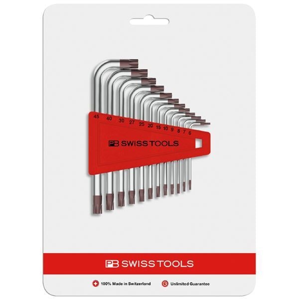 PB SWISS TOOLS 410H6-25CN L型ヘクスローブレンチセット（8本組