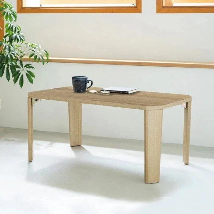 ローテーブル 折りたたみ おしゃれ ナチュラルモダン 机 デスク 木製 シンプル 完成品 コンパクト 折り畳み