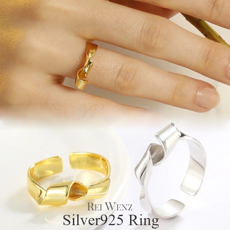 【高品質Silver925】シルバー リング 幅太 幅広 ワイド 太め 大ぶり レディース 人差指 金属アレルギー インデックスリング インスタ ゴールド おしゃれ オフィス プレゼント 人気 韓 5,291円