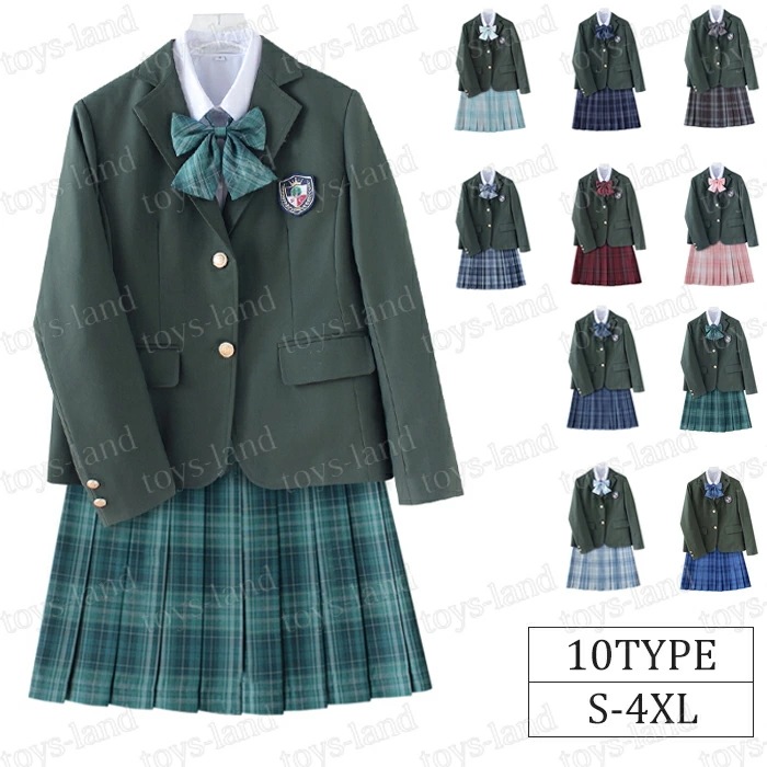 高校 制服　ブレザー　女子高生 フォーマルスーツ 入学式スーツ 入学式 スーツ 卒業式服 チェックスカート 春秋ブレザー ジャケット紺 なんちゃって制服　JK制服 大きいサイズ スクールブレザー 制服
