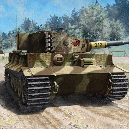 [1/35スケール] GERMAN TIGER-1 [Ver.], アカデミープラモデル #13314