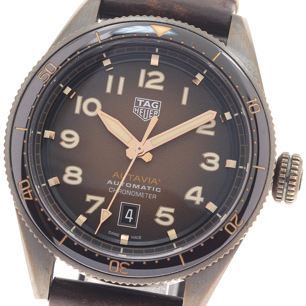 タグホイヤー TAG HEUER WBE5191 オータヴィア キャリバー5 自動巻き メンズ 保証書付き_952714【中古】