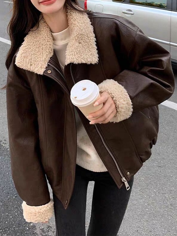 ビンテージ·レザー起毛ドトム·ショットムスタングコートヨドン2024新商品オボピッライダージャケット 5,205円